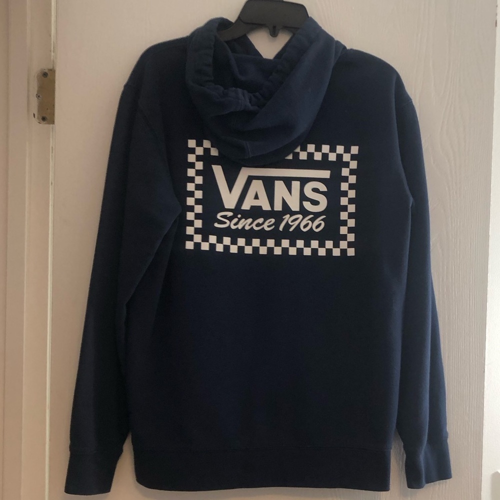 Vans navy blue men’s small hoodie - Picture 2 of 2